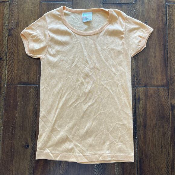 Permanent Press Shirt Womens Medium Short Sleeve Crewneck Soft Retro Classic Top - Picture 2 of 7